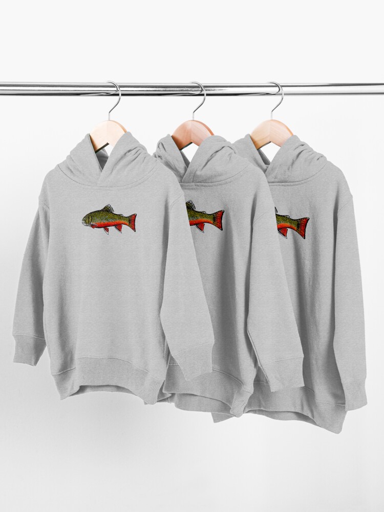 Alternate view of Brook Trout Toddler Pullover Hoodie