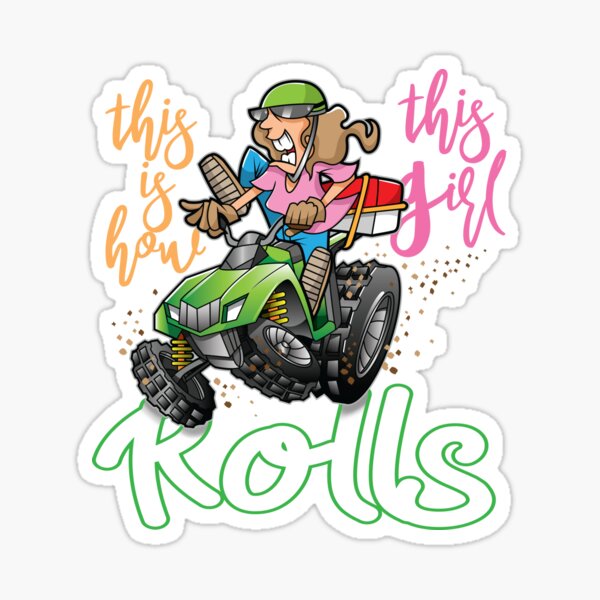 Girl Atv Stickers Redbubble