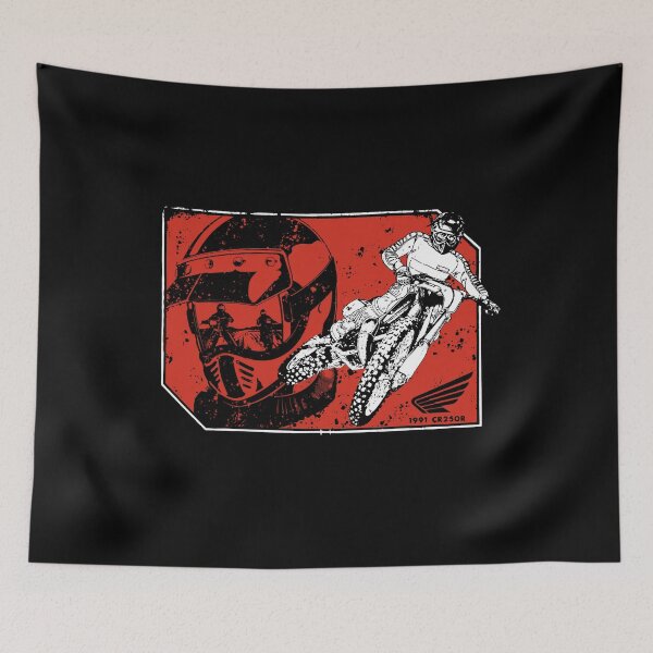 Item preview, Vintage 90's Honda CR250 Dirtbike Motocross  designed and sold by MaverickMoto.