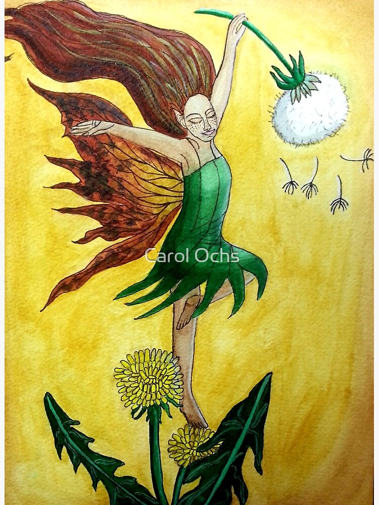Thumbnail 3 of 3, Poster, Dandelion Dancer - Fairy Art designed and sold by CarolOchs.