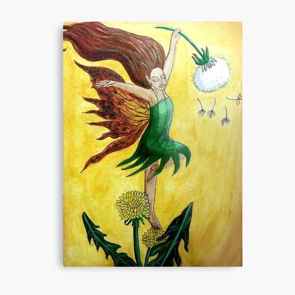 Dandelion Dancer - Fairy Art Metal Print