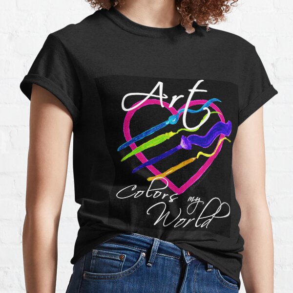 Item preview, Art Colors My World on Black designed and sold by DreamOutLoudArt.