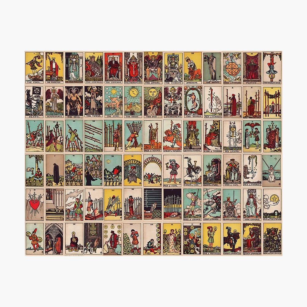 Sorg blad visuel The Full Tarot deck. Major and Minor Arcana" Metal Print for Sale by  Antron23 | Redbubble