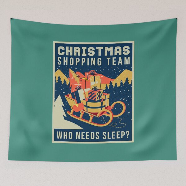 Item preview, Vintage Black Friday Christmas Shoppers designed and sold by Maria Garcia.