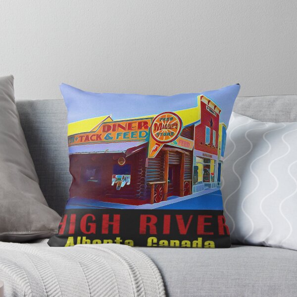 Item preview, High River Alberta Vintage Travel Decal designed and sold by hilda74.