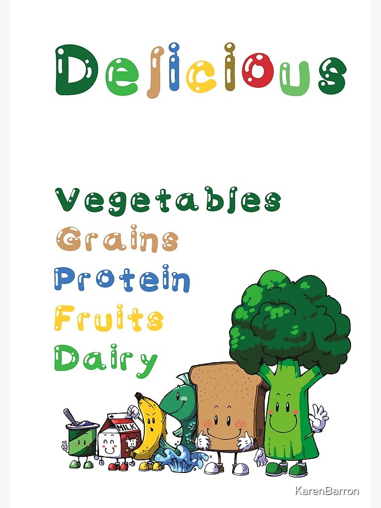 DELICIOUS Food Group T-Shirts PLUS more stuff by KarenBarron
