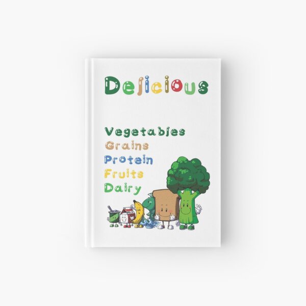 DELICIOUS Food Group T-Shirts PLUS more stuff Hardcover Journal