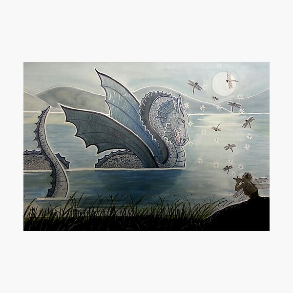 Item preview, Dragon Charmer - Enchanted Dragon Art designed and sold by Carol Ochs.
