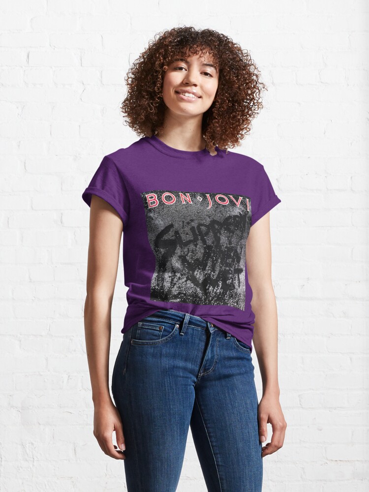 Disover Slippery When Wet Bon Jovi Classic T-Shirt
