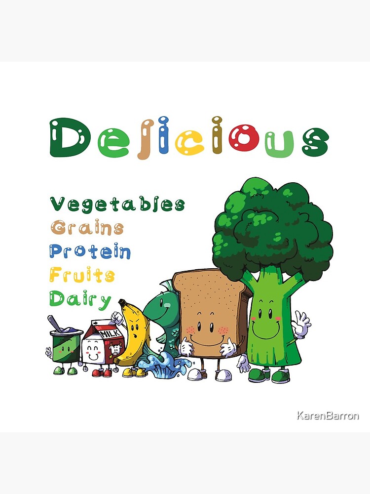 DELICIOUS Food Group T-Shirts PLUS more stuff by KarenBarron