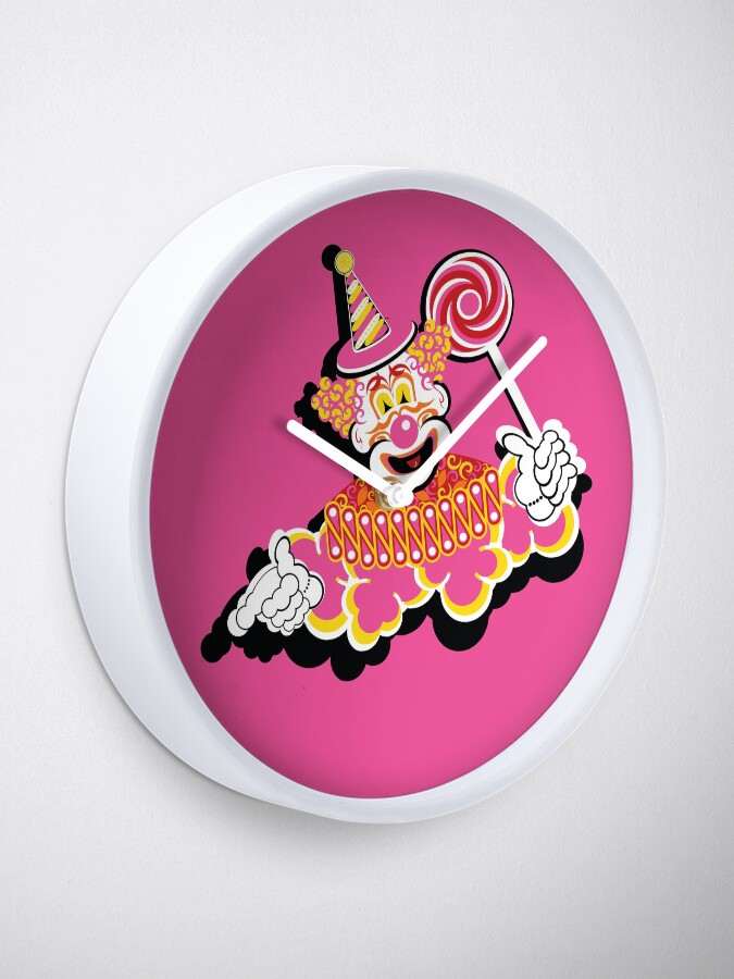 Alternate view of Retro Clown Clock