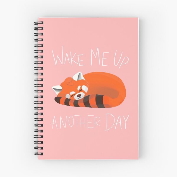 Item preview, Pink wake me up another day red panda designed and sold by CactusArt.