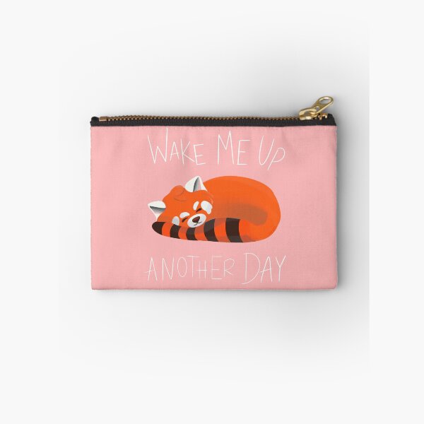 Item preview, Pink wake me up another day red panda designed and sold by CactusArt.