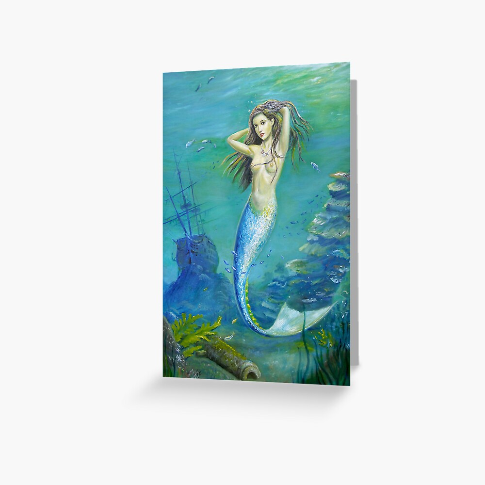 Mermaid of the Deep Art Print for Sale by dashinvaine