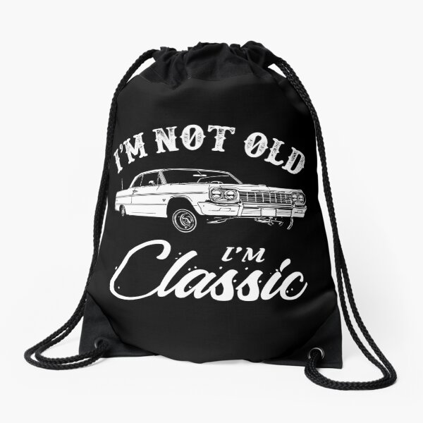 Classic Chevy Impala Drawstring Bag