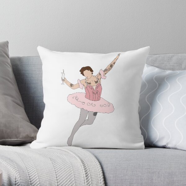 HARRY STYLES BALLERINA JUMP Throw Pillow