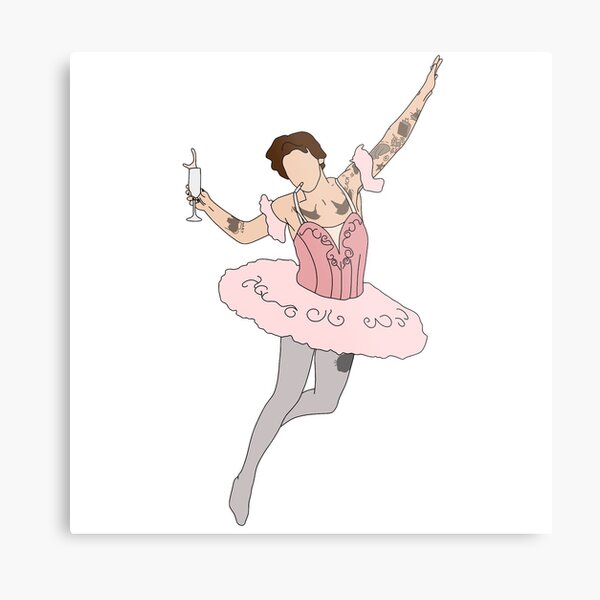 HARRY STYLES BALLERINA JUMP Metal Print