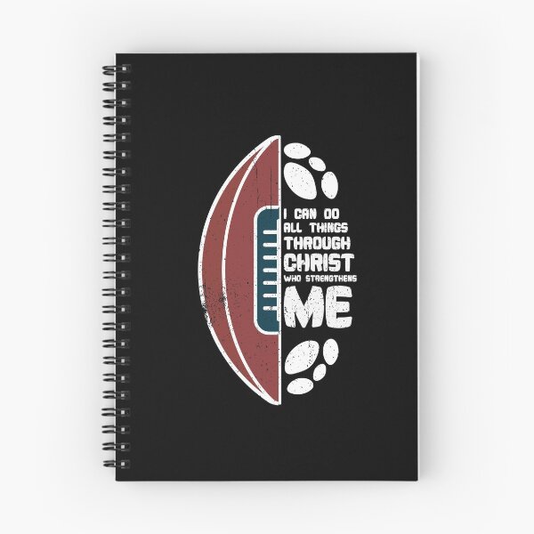 Item preview, Christian Football Shirt I Can Do All Things Through Christ | Chirstian Sport gifts ideas designed and sold by johnii1422.