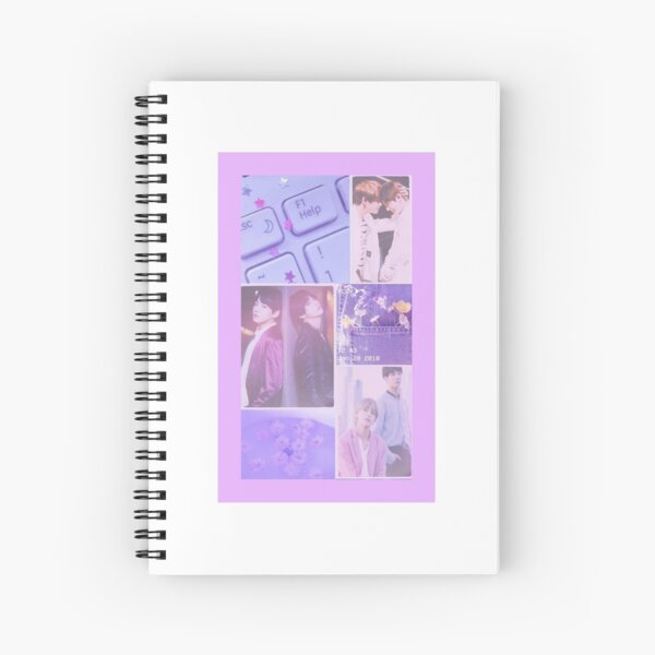 Bts Purple Aesthetic Spiral Notebooks Redbubble