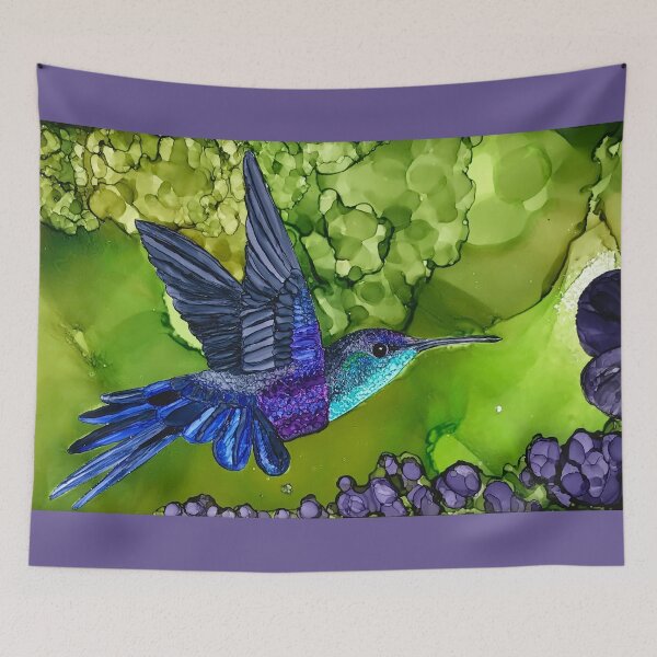 Item preview, Delilah the Violet Crowned Woodnymph Hummingbird designed and sold by Vera Worthington.