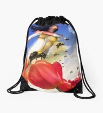 May Flowers Drawstring Bag