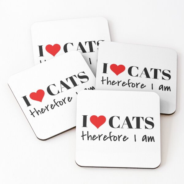 Item preview, I Love Cats Therefore I am designed and sold by carpetunicam.