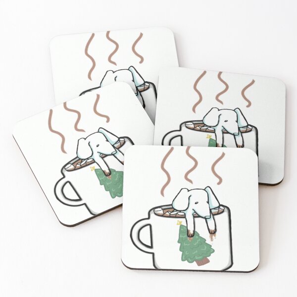 Item preview, Marshmallow Dog Cocoa  designed and sold by BrokeArtStudent.