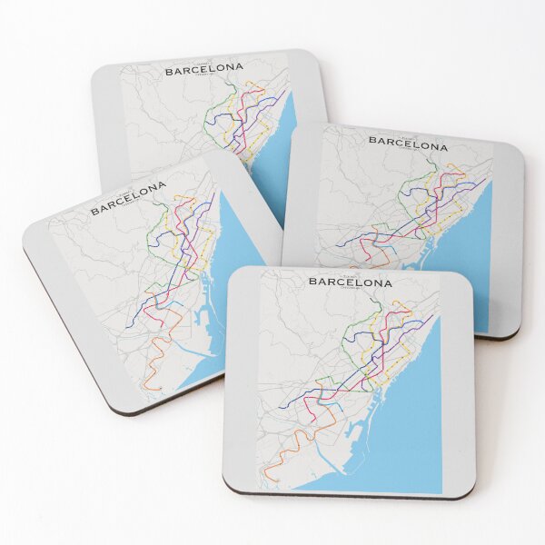Item preview, Barcelona Transit Map designed and sold by CPTVDesign.