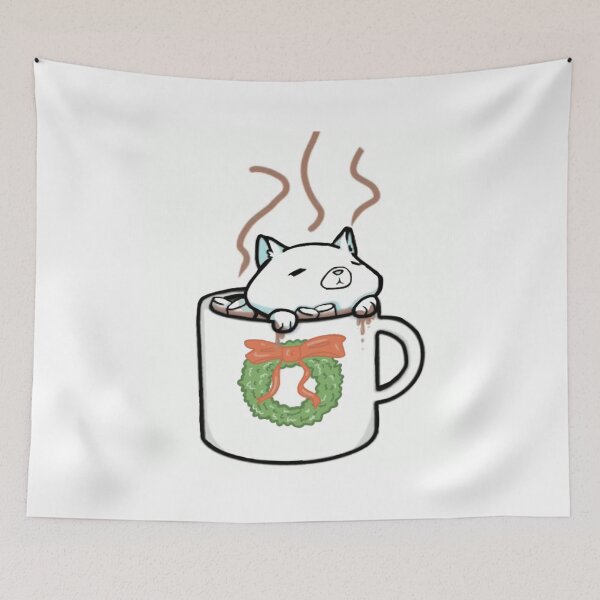 Item preview, Marshmallow Cat Cocoa  designed and sold by BrokeArtStudent.