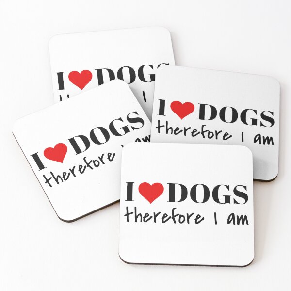 Item preview, I Love Dogs Therefore I am designed and sold by carpetunicam.