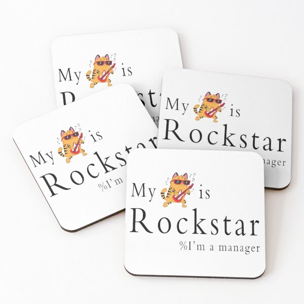 Item preview, My cat is rockstar i'm a manager designed and sold by samer11.