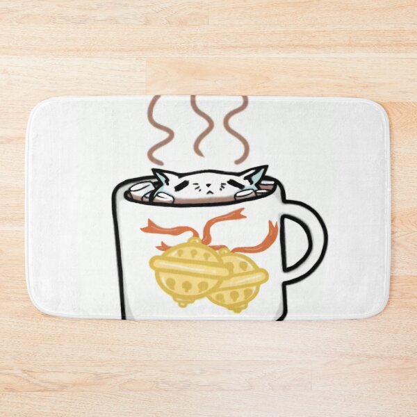 Item preview, Marshmallow Kitten Cocoa  designed and sold by BrokeArtStudent.