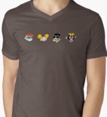 Dexter's Laboratory - pixel pattern V-Neck T-Shirt