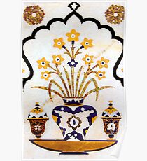 Taj Mahal - Marble Art Poster