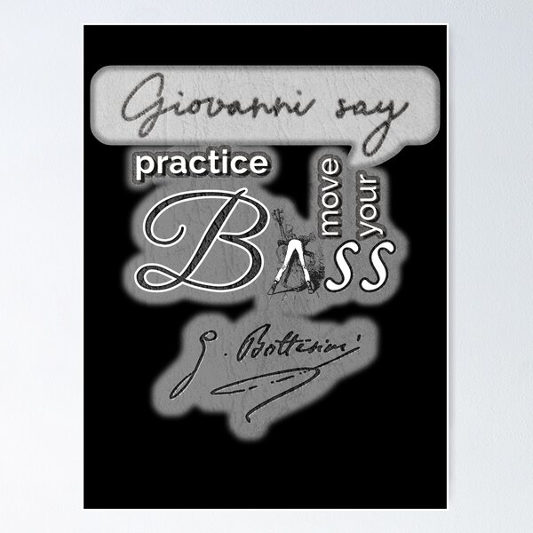 Item preview, Practice Bass (move your ass) designed and sold by Music-matter.