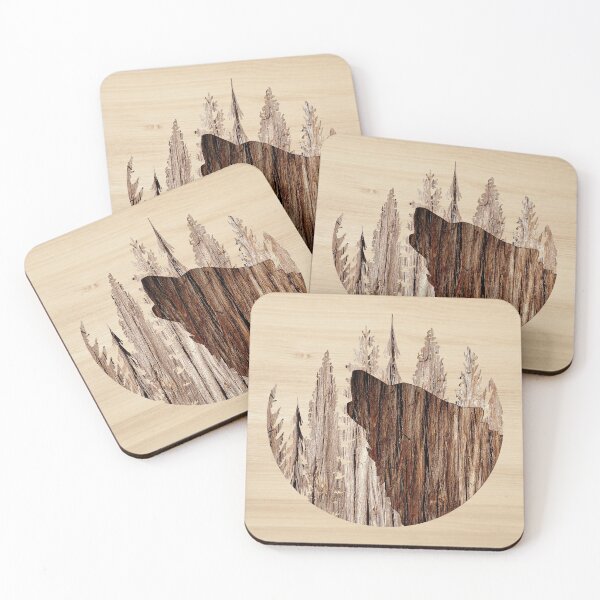 Item preview, Aullido de lobo en madera designed and sold by g2sun.