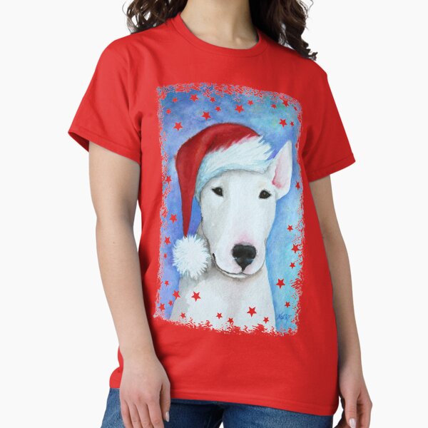 Santa Bully Christmas Bull Terrier Classic T-Shirt
