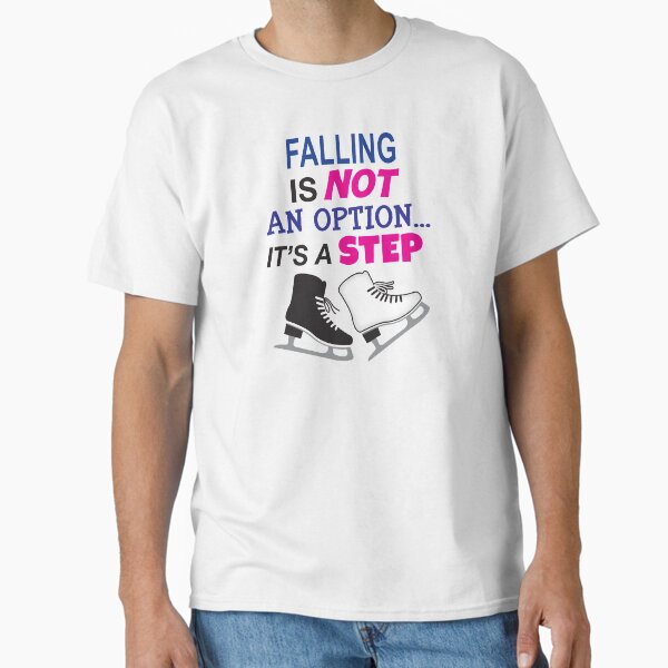 Item preview, 'Falling Is Not An Option...It's A Step' (White) designed and sold by The Button Gal.