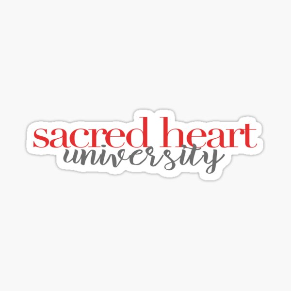 "Sacred Heart University" Sticker by tnadesigns Redbubble