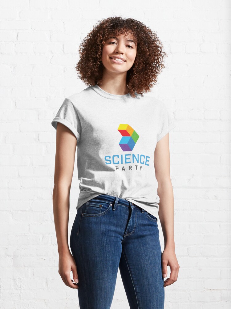 Alternate view of Science Party Rainbow Logo Classic T-Shirt
