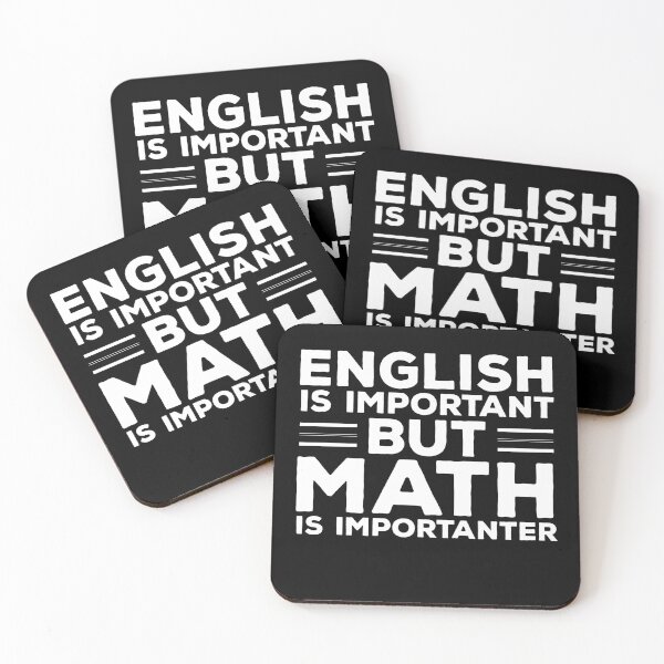Item preview, English Is Important But Math Is Importanter | Funny Math Science Nerd Teacher Gift Idea Birthday designed and sold by johnii1422.