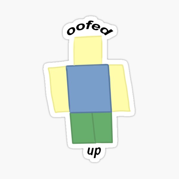 Noob Oof Stickers Redbubble