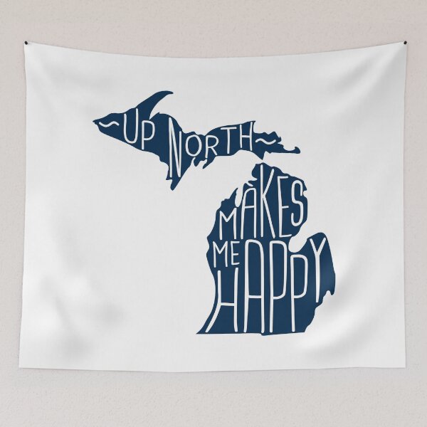 Item preview, Up North Makes Me Happy designed and sold by fortheloveofmap.