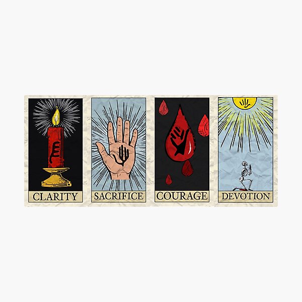 My Chemical Tarot Cards Photographic Print