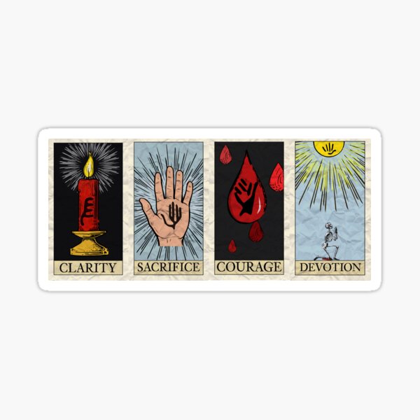 My Chemical Tarot Cards Pegatina