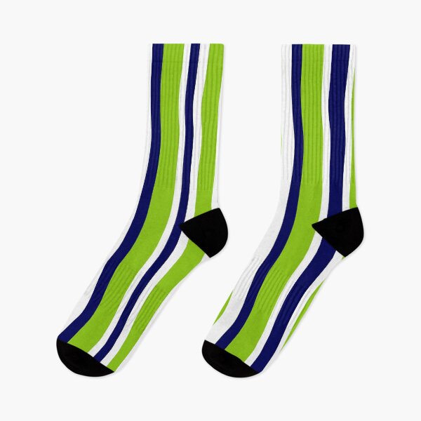 Item preview, Variable Preppy Stripes Minimalist Vertical Color Block Pattern in Lime Green, Bright Navy Blue, and White designed and sold by kierkegaard.