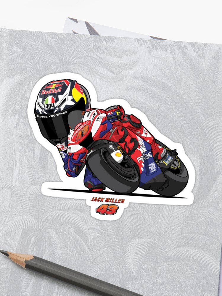 Pramac Racing Ducati Team Moto Gp Jack Miller V 1 Sticker By