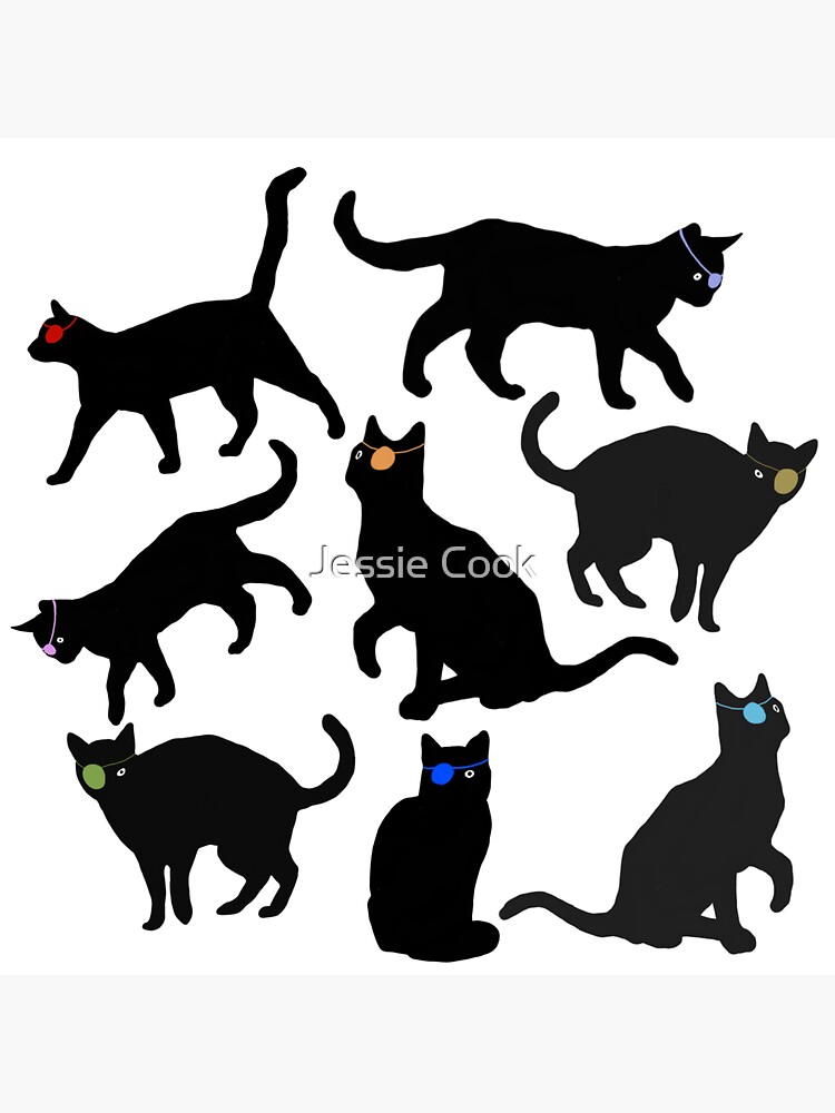 "Cats with eye patches" Sticker for Sale by jess9489 Redbubble