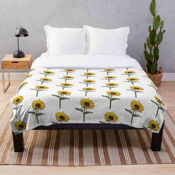 Item preview, Girasol estético sobre fondo blanco designed and sold by Rocket-To-Pluto.