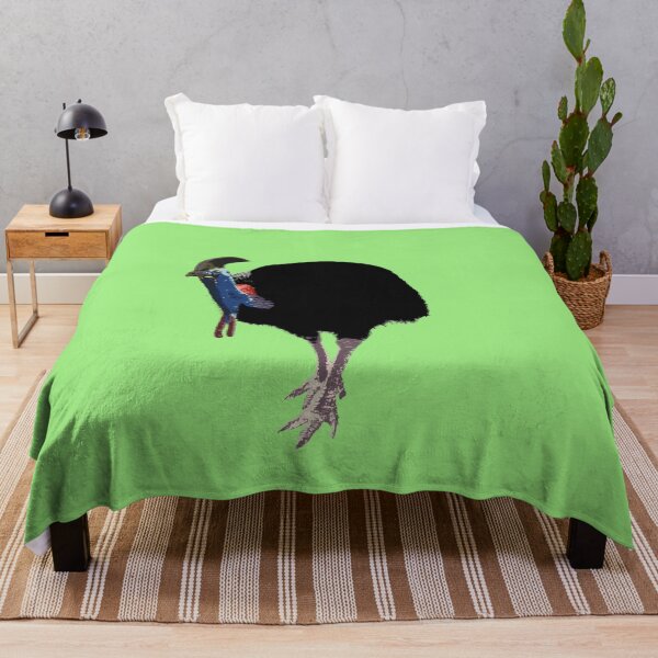 Item preview, Cassowary (Casuarius casuarius) on Green designed and sold by ChrissyWild.